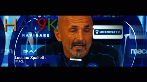 Udinese Napoli Spalletti Conferenza Post Gara Youtube