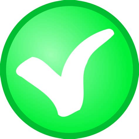 Green Check Mark Clipart