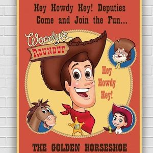 Woody's Roundup Poster Wall Art Wall Decor Art Decor Kids Room Decor ...