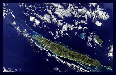 Large Satellite Map Of New Caledonia New Caledonia Oceania