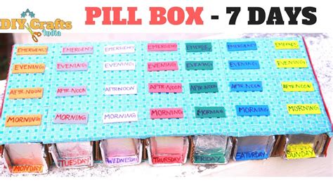 Diy Days Pill Organizer Cardboard Mini Storage Diycrafts India