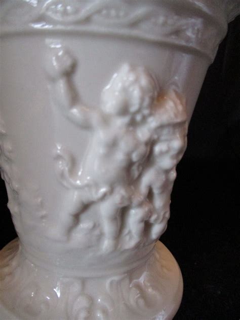 German Von Schierholz Porcelain Capri Playful Cherubs Putti Goblet