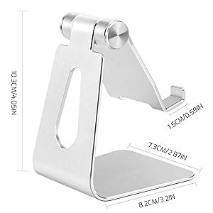 Amazon Tofun Silver Foldable Aluminum Alloy Cell Phone Holder