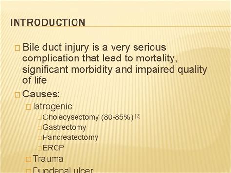 Classification And Management Of Bile Duct Injury Dr