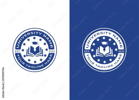 University and college school crests and logo emblems Stock Vector ...