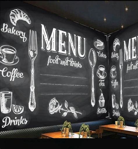 Chalkboard Menu Wall Decor For Bistro And Cafe Design