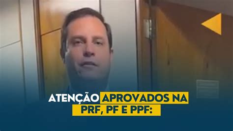 🚨 Atenção Aprovados Na Prf Pf E Ppf Youtube