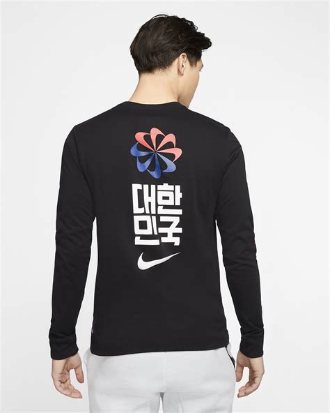 Korea Men S Long Sleeve Football T Shirt Nike IN