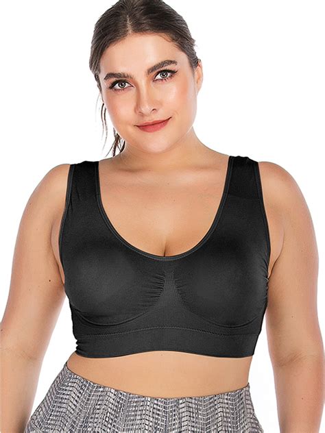 LELINTA Womens Women S Plus Size Extreme Comfy Stretch Sport Bra