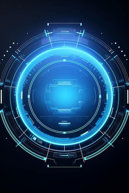 Premium Ai Image Futuristic Circle Vector Hud