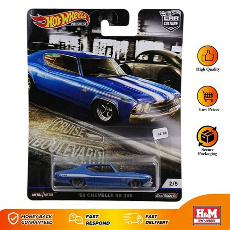 Jual Hot Wheels Premium Cruise Boulevard 69 Chevelle SS 396 82BR BR2 Shopee Indonesia