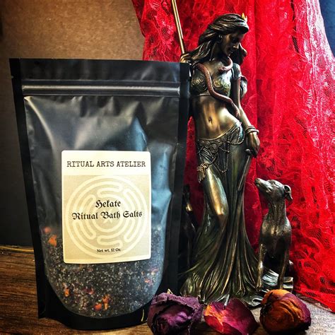 Hekate Ritual Bath Salts Now In 6 0z And 12 Oz Cleansing Soak Before Or After Ritual Also