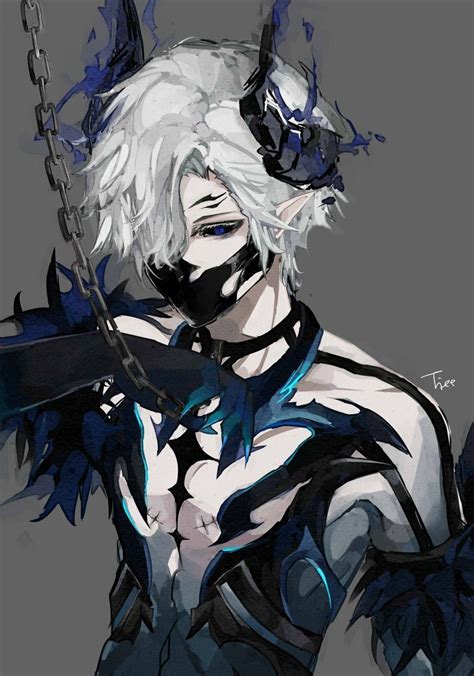 Ocs Anime Demon Boy Character Art Dark Anime Guys