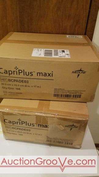 Capri Plus Maxi Bladder Control Pads Each Unopened Box Contains