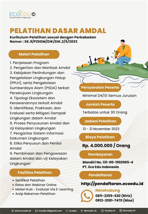 Pelatihan Dasar Amdal Gelombang 11 EcoEdu Id