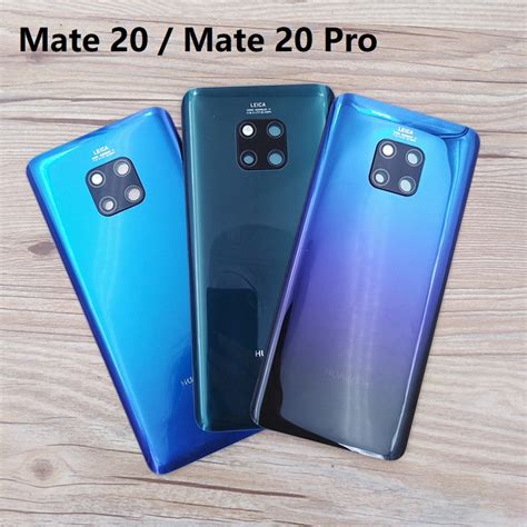 華為 Mate 20 Pro 後蓋電池後殼帶攝像頭玻璃鏡頭不干膠貼紙手機備件 蝦皮購物