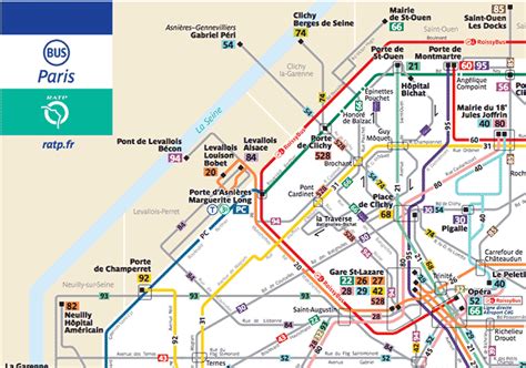 Paris Bus Map - Paris by Train