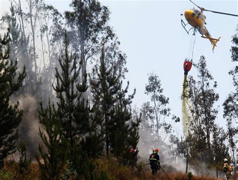 Incendio Forestal Que Amenaza Viviendas Camino A Quintay