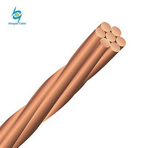 ASTM Standard Soft Medium Hard Drawn Bare Copper Conductor 2AWG 1 0AWG