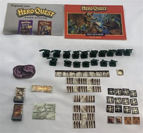 1989 Heroquest Board Game Hero Quest Kellers Keep Expansion No Box Complete FREE SHIPPING - Etsy