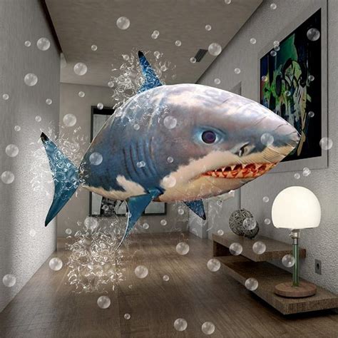 Remote Control Flying Shark Life Like Motion Air Swimmers Shark