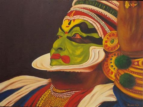 Kathakali Painting Painting By Kishor Raja Fine Art America