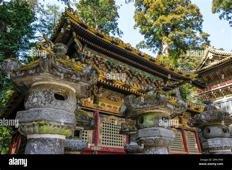 Nikko, Japan - March 11, 2023: Nikko Toshogu, the shinto shrine a ...