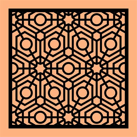 Simple Vector Pattern for CNC Laser Cutting, Decoration, and Ornament 35393187 Vector Art at ...