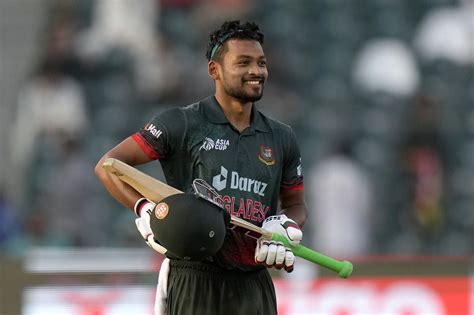 Najmul Hossain Shanto With A Unique Celebration After Reaching His Odi