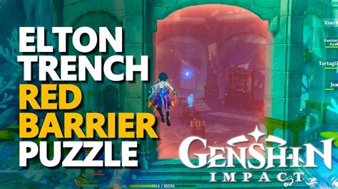 Fontaine Elton Trench Hydroculus Red Barrier Puzzle Genshin Impact