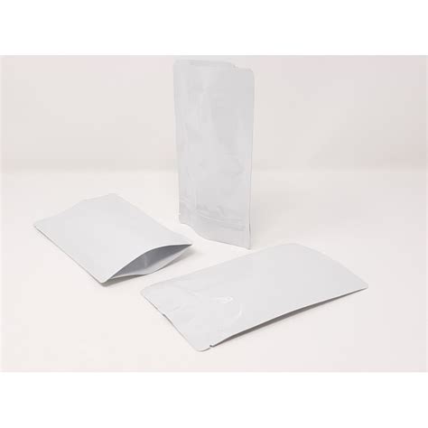 SACHET PET PE ALU BLANC Ouverture ZIP Et Thermoscellable 180 X 290 Mm 1000