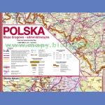 Polska drogowo administracyjna Mapa ścienna 1 400 000 MAPY