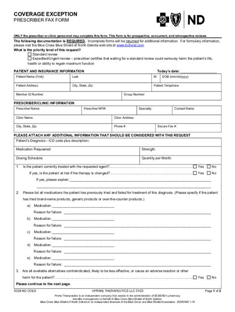 Fillable Online Formulary Exception Physician Fax Form Fax Email Print