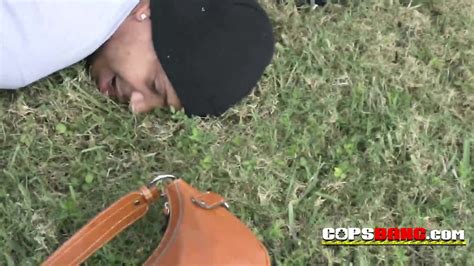 Snatching Purses Gets This Criminals Cock Serviced By Horny Milf Cops