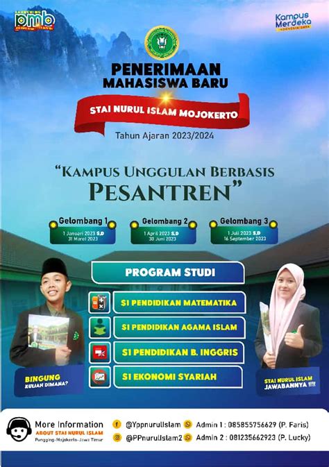 Penerimaan Mahasiswa Baru Stai Nuris Mojokerto T A Sekolah