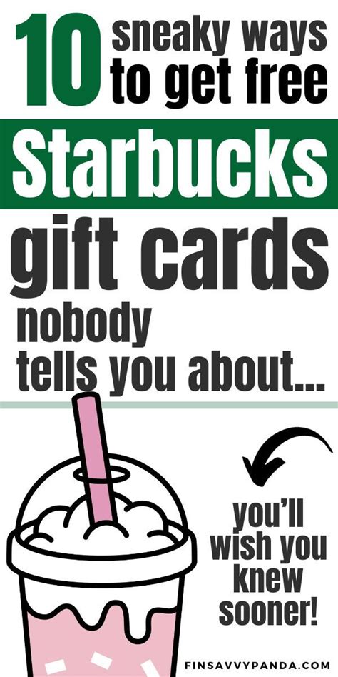 Easy Ways To Get Free Starbucks Gift Cards Artofit