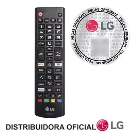 Controle Remoto Tv Lg Smart Akb Original Lg Parcelamento Sem