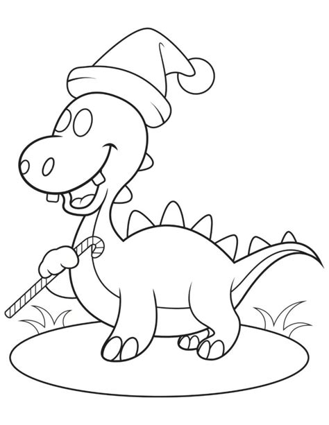 Dazzling Dinosaur Christmas Coloring Pages My Favorite Coloring Pages