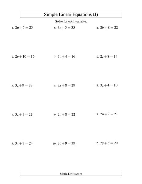 Systems Of Equations With 3 Variables Worksheet