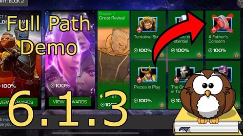 Full Run Through Of 613 A Fathers Concern Easy Path 2023 Mcoc Youtube