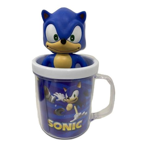 Boneco Sonic Azul Cl Ssico Figure Caneca Personalizada Em Promo O Na