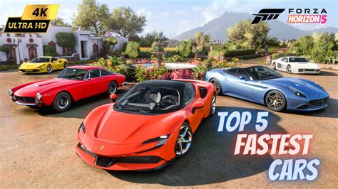 Top 5 Fastest Cars Ever🔥| Forza Horizon 5 | Fastest Cars Of Forza ...