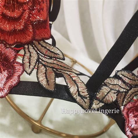 Sexy Lingerie Set Embroidery Floral Lingerie Free Shipping Etsy