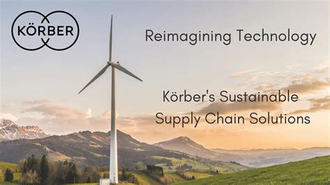 Körbers Sustainable Supply Chain Solutions Tychons