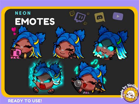 Neon Valorant Emote Set Twitch Emotes Pack Emoji Discord Etsy Israel