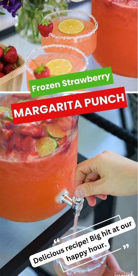 8 Best Strawberry Margarita Punch Recipes For A Crowd Recept In 2024