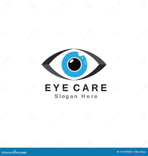 Eye Care Vector Logo Design Icon Stock Vector Illustration Of Network