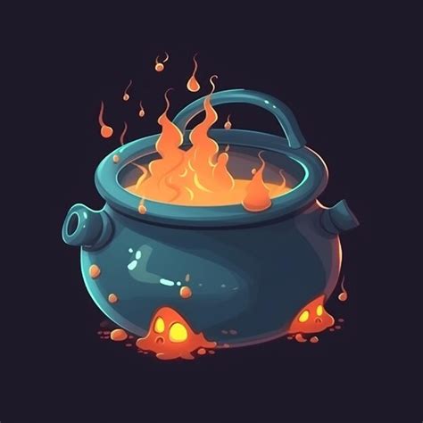 Premium Ai Image Witch Cauldron