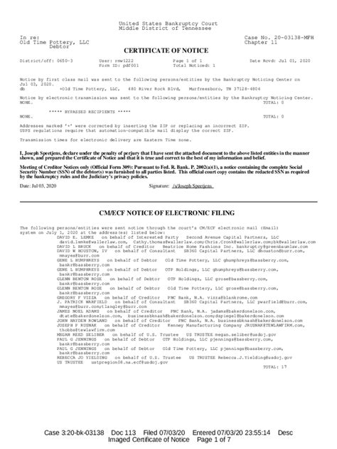 Fillable Online Revised Otp Notice Of Effective Date Stretto Fax Email Print Pdffiller