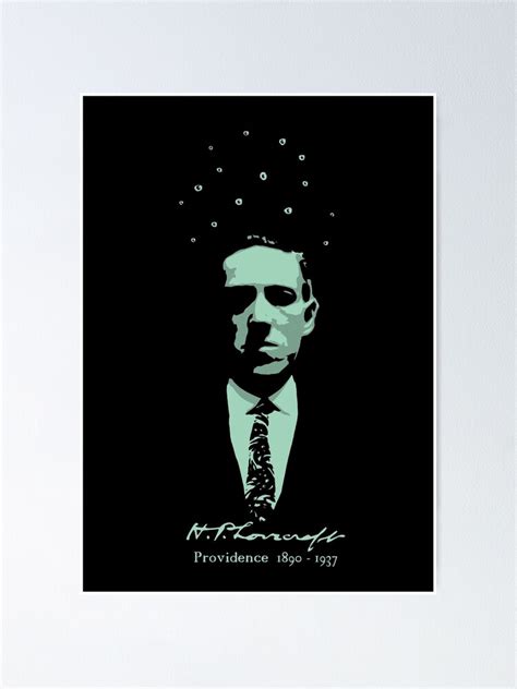 Hplovecraft Poster For Sale By Atomicbrain Redbubble